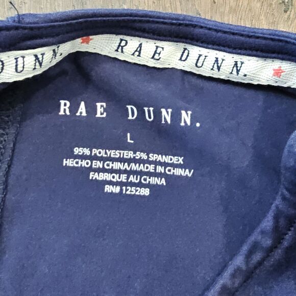 RAE DUNN Stars & Stripes Size L Navy Blue Tank Top USA Patriotic IndependenceDay - Picture 5 of 6